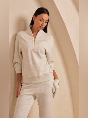 UltraSoft LongSleeve Quarter Zip Sweatshirt